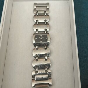 Vintage Michael Kors silver stainless steel watch.